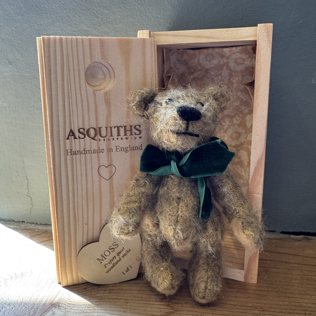 Moss Handmade Mohair Teddy Bear | Asquiths Little Bear Collection