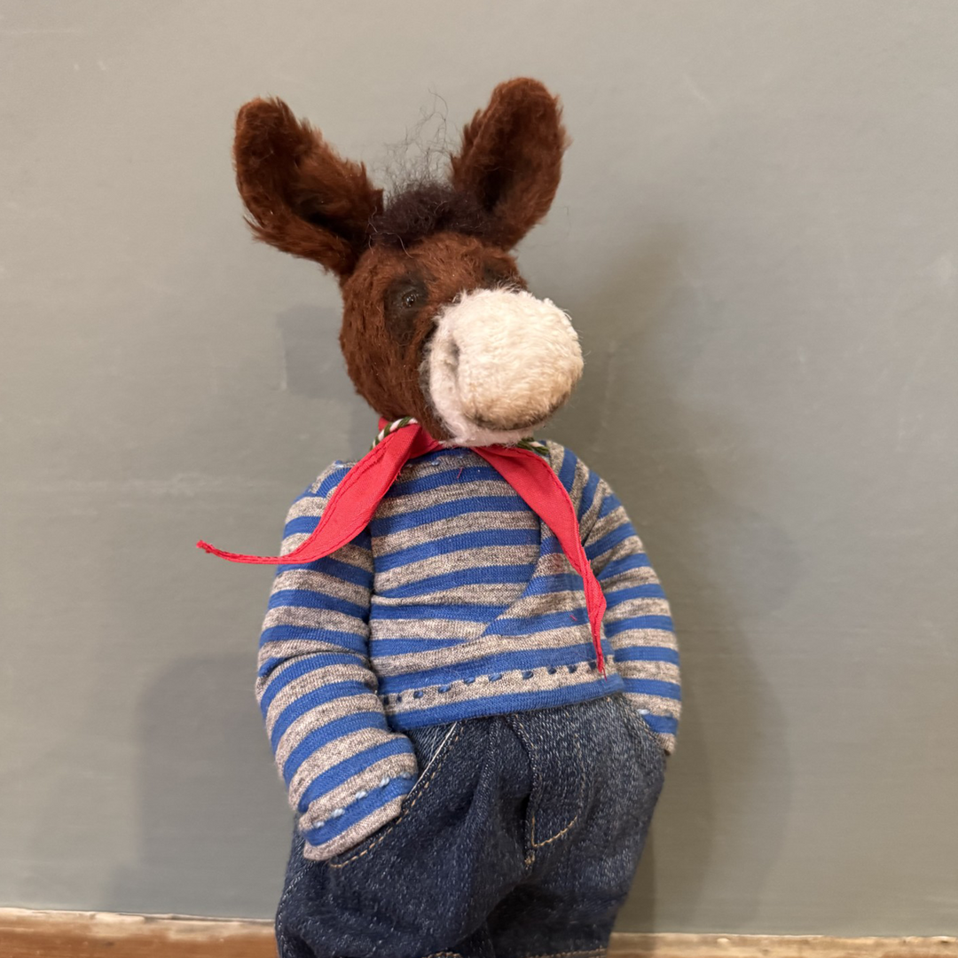 Out of The Woods Bears Dylon the Donkey – One of a Kind Handmade Artist Collectible 7"