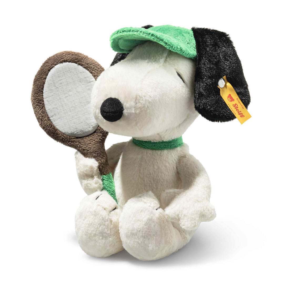Steiff Snoopy Tennis Soft Toy 22cm – Peanuts Plush Tennis Champion