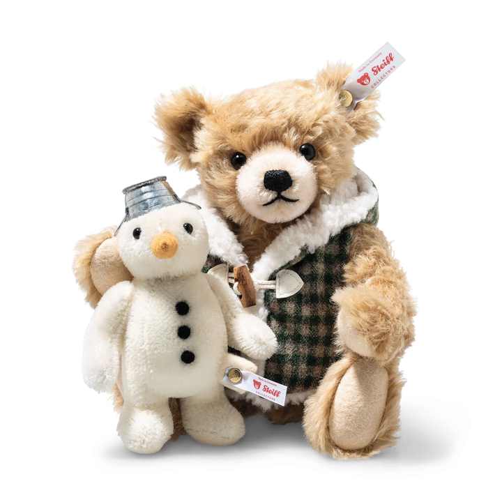 Steiff Christmas Teddy Bear with Snowman