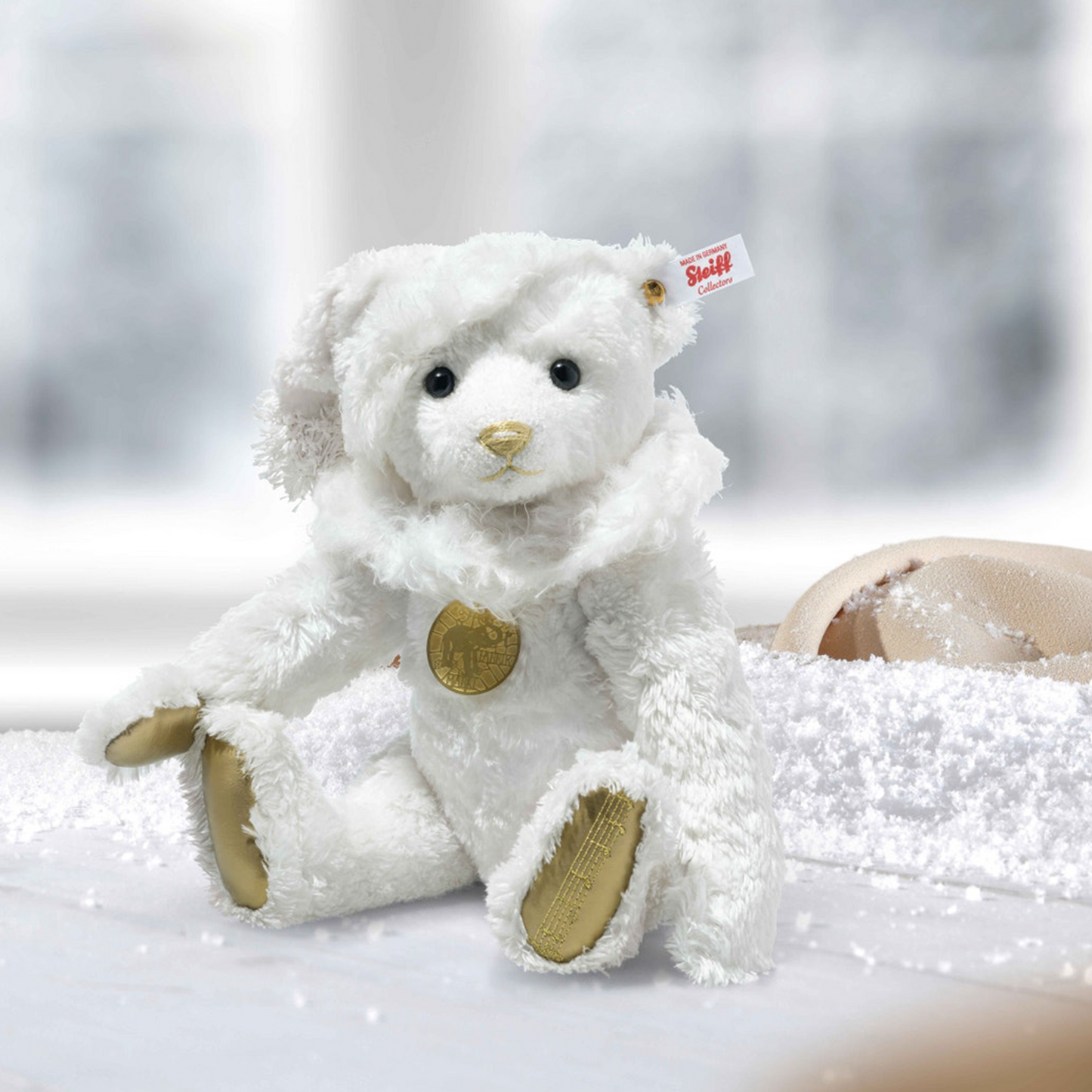 Steiff Teddies for tomorrow White Christmas Teddy bear