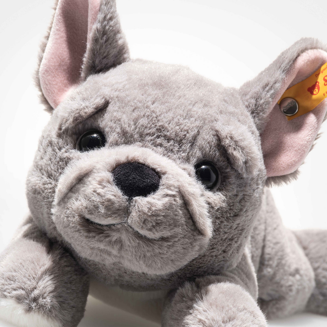Steiff Brie French Bulldog | Snuggly Soft Plush Dog with Button in Ear