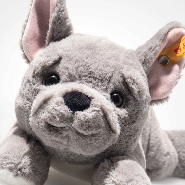 Steiff Brie French Bulldog | Snuggly Soft Plush Dog with Button in Ear