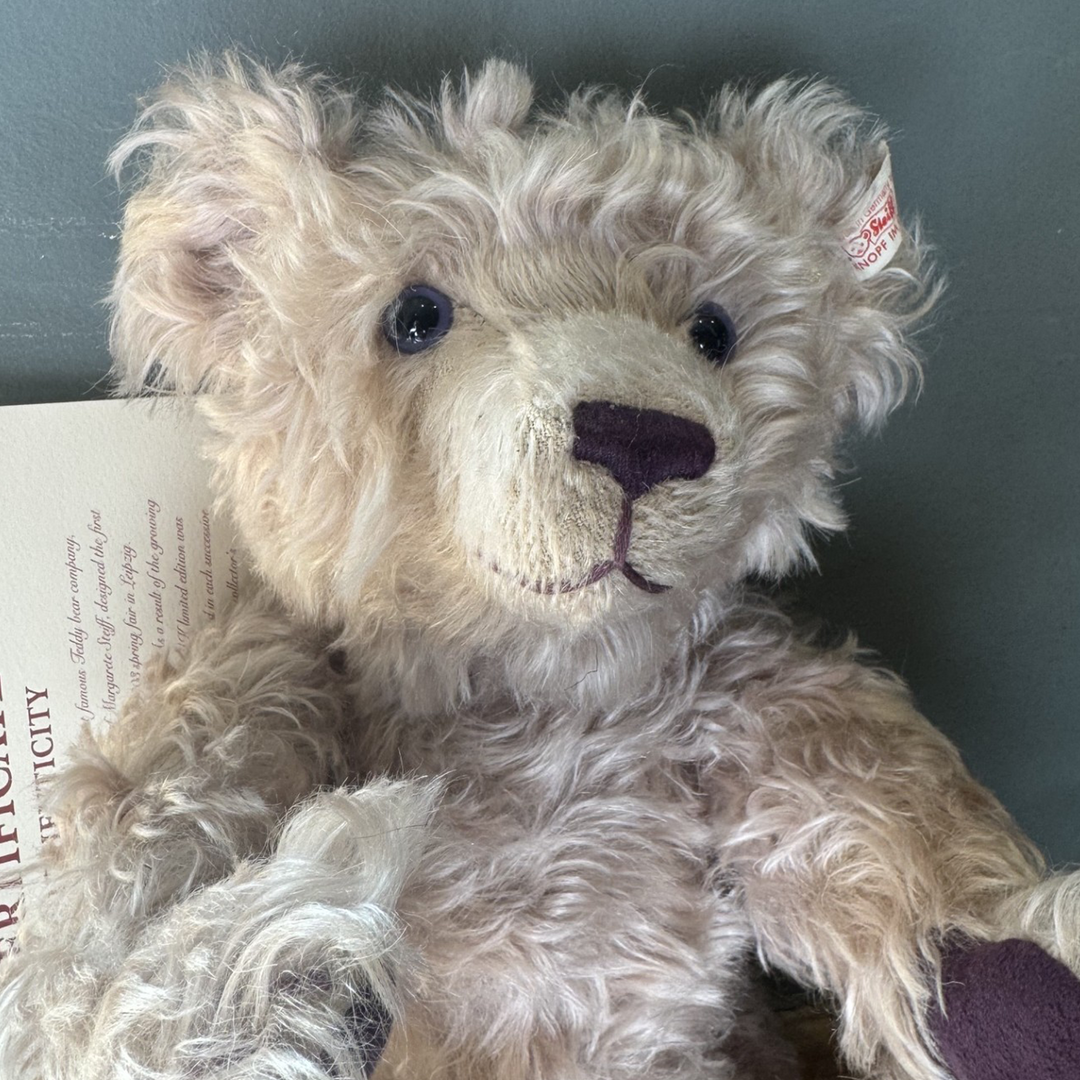 Steiff British Collectors' Lilac Teddy Bear 1999 | Limited Edition of 3,000 | Ref. 660047 | UK Exclusive