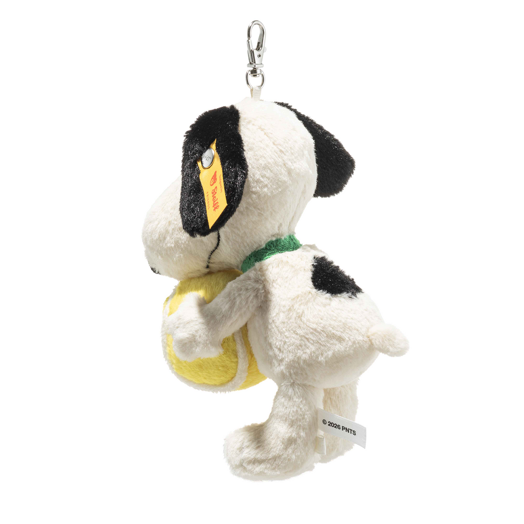 Steiff Pendant Snoopy Tennis 15cm – Peanuts Plush Keyring with Tennis Ball