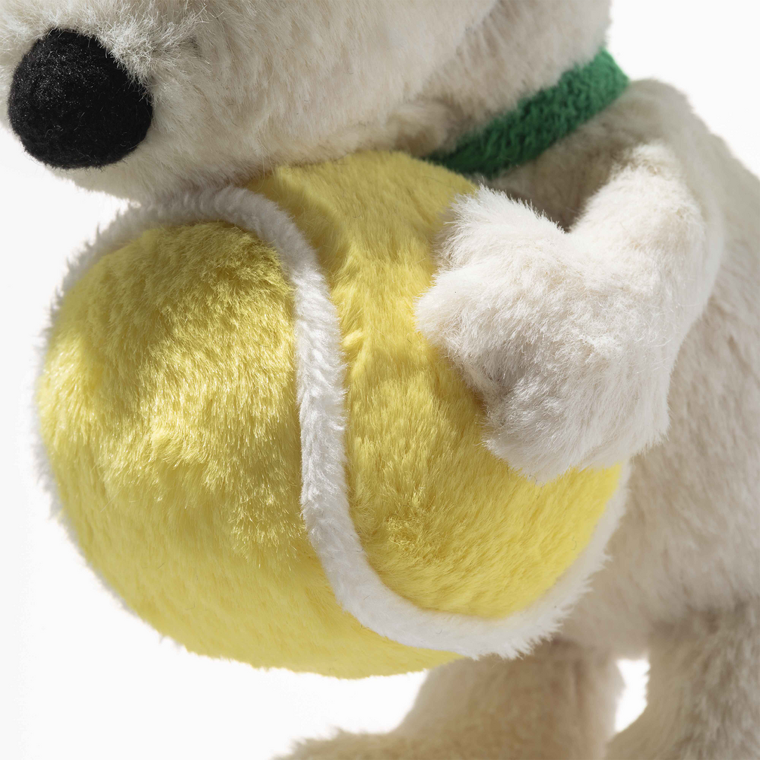 Steiff Pendant Snoopy Tennis 15cm – Peanuts Plush Keyring with Tennis Ball