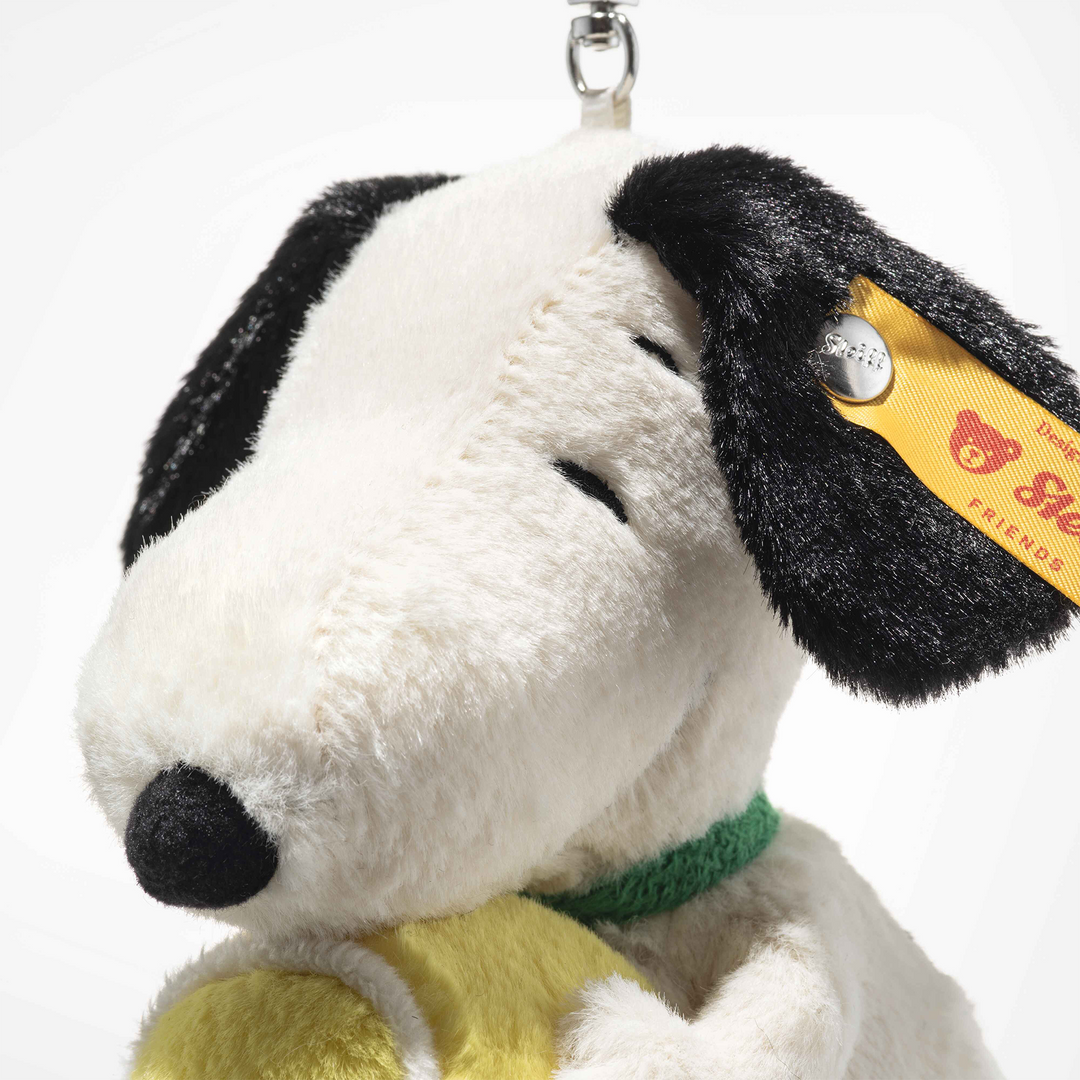 Steiff Pendant Snoopy Tennis 15cm – Peanuts Plush Keyring with Tennis Ball