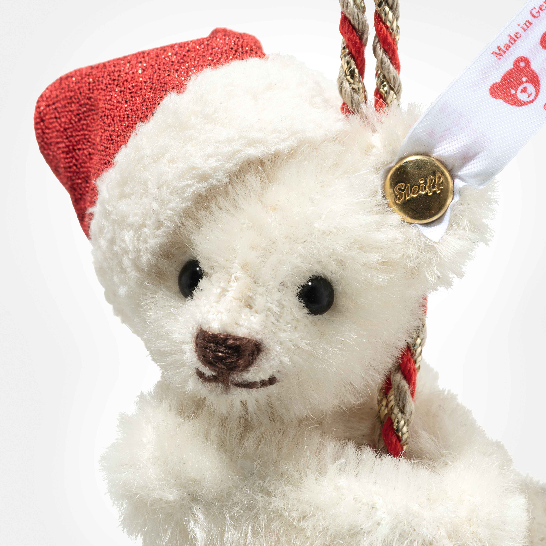Teddybär Christmas Ornam. シュタイフ・オーナメントベア Steiff Teddy Bear Ornament on Bell – Limited Edition Christmas