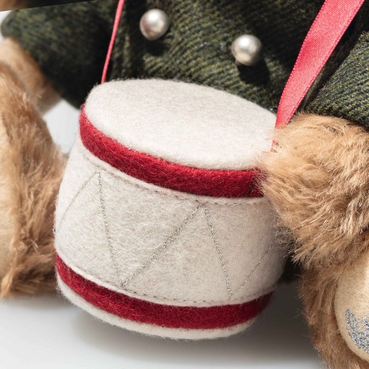 Steiff Little Drummer Boy Teddy Bear – Limited Edition Musical Mohair Collectible 28cm