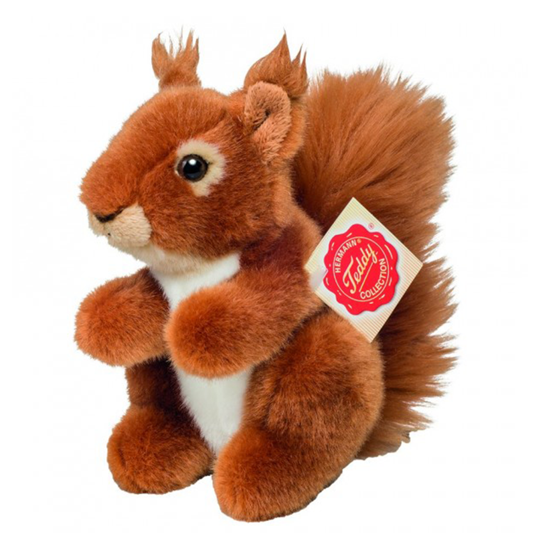 Teddy Hermann Red Squirrel Soft Toy 14cm – Premium Plush Woodland Animal