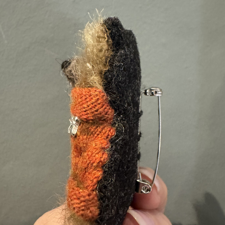 Teddy & Max Arthur | 7cm Handmade Mohair Teddy Bear Brooch