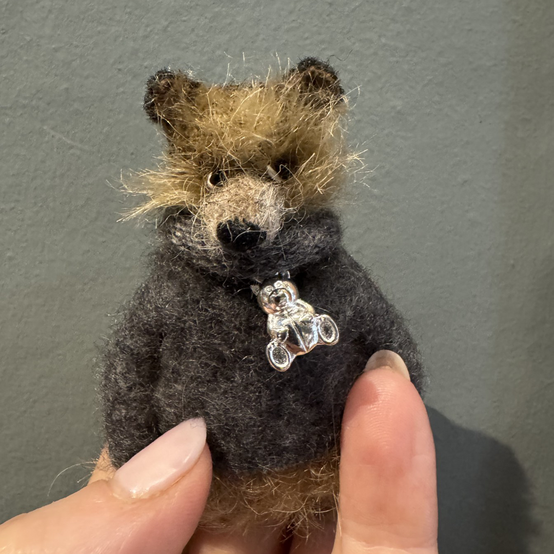 Teddy & Max Edmund | 9cm Handmade Mohair Teddy Bear Brooch