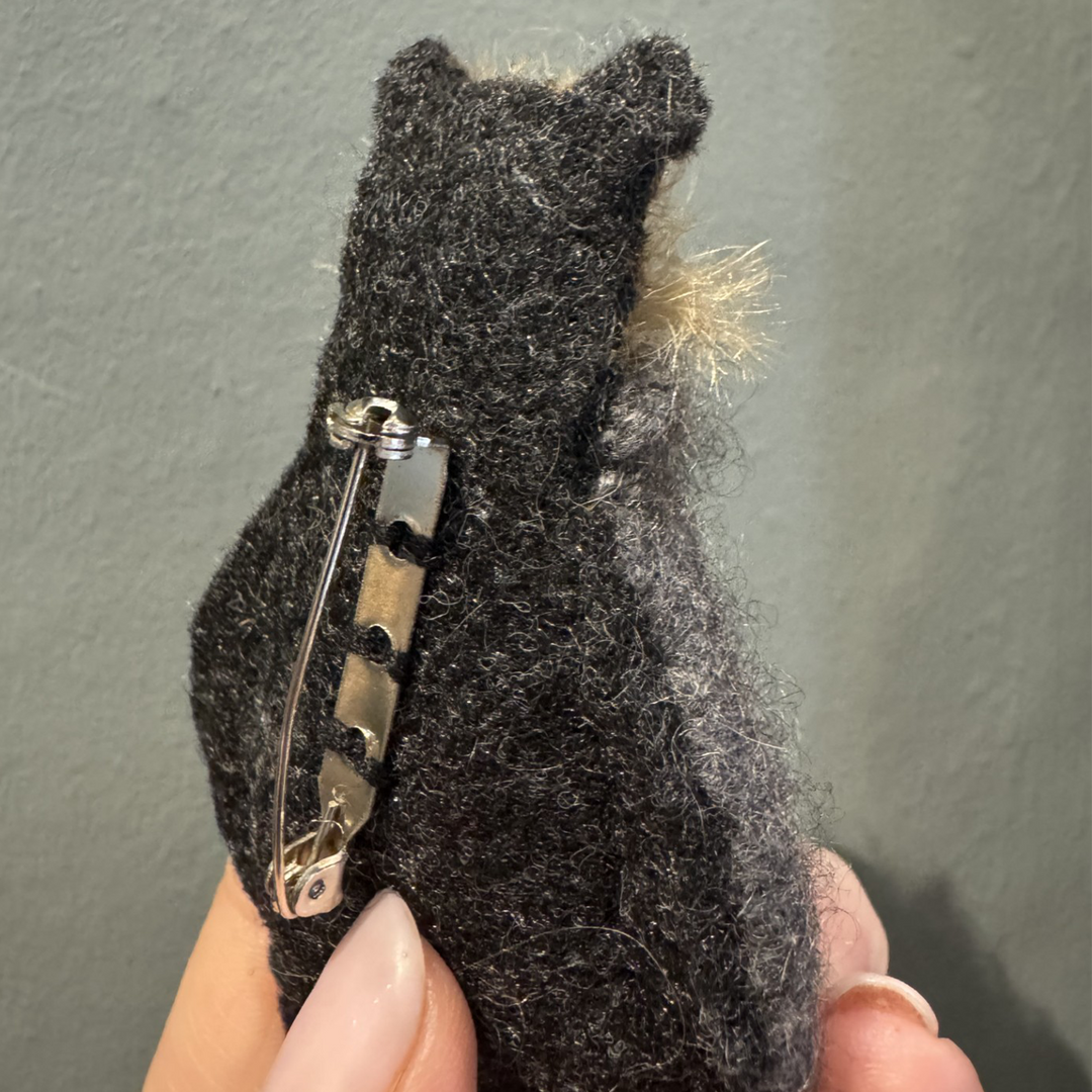 Teddy & Max Edmund | 9cm Handmade Mohair Teddy Bear Brooch