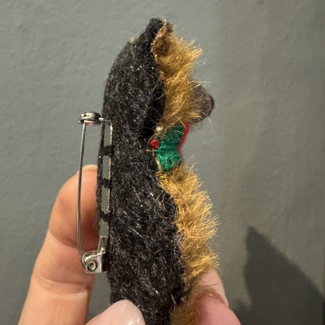 Teddy & Max George | 7cm Handmade Mohair Teddy Bear Brooch