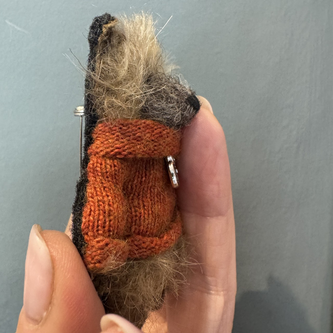 Teddy & Max Henry | 7cm Handmade Mohair Teddy Bear Brooch