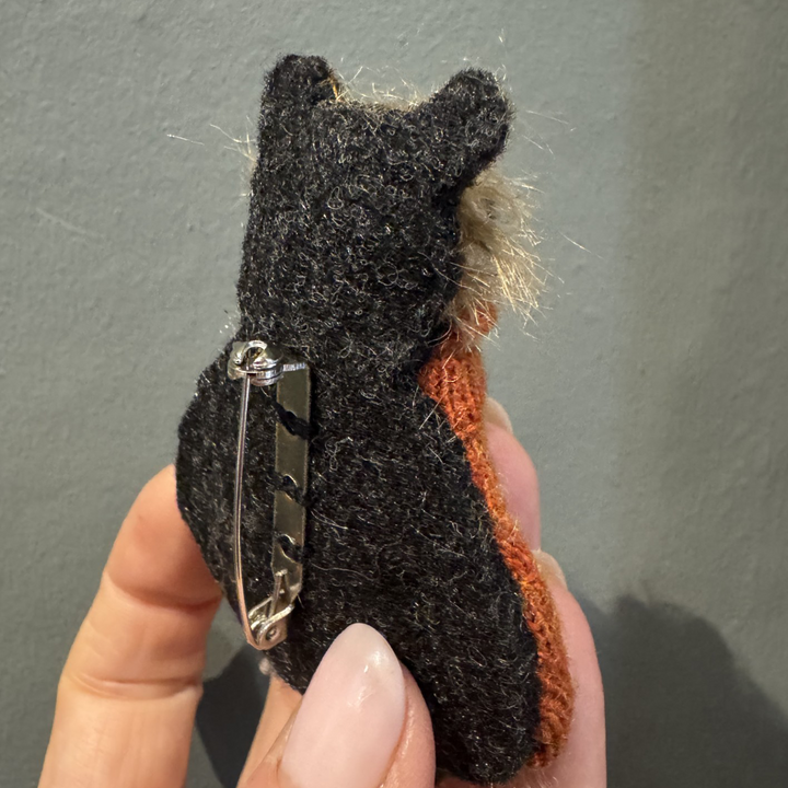 Teddy & Max Percy | 9cm Handmade Mohair Teddy Bear Brooch