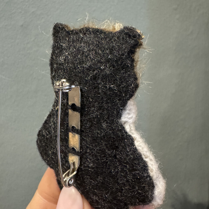 Teddy & Max Wilfred | Handmade Mohair Teddy Bear Brooch with Key Charm
