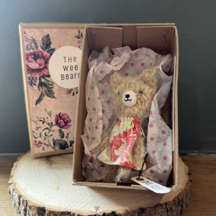 The Wee Bears -Daisy | Handmade Mohair Bear | Asquiths