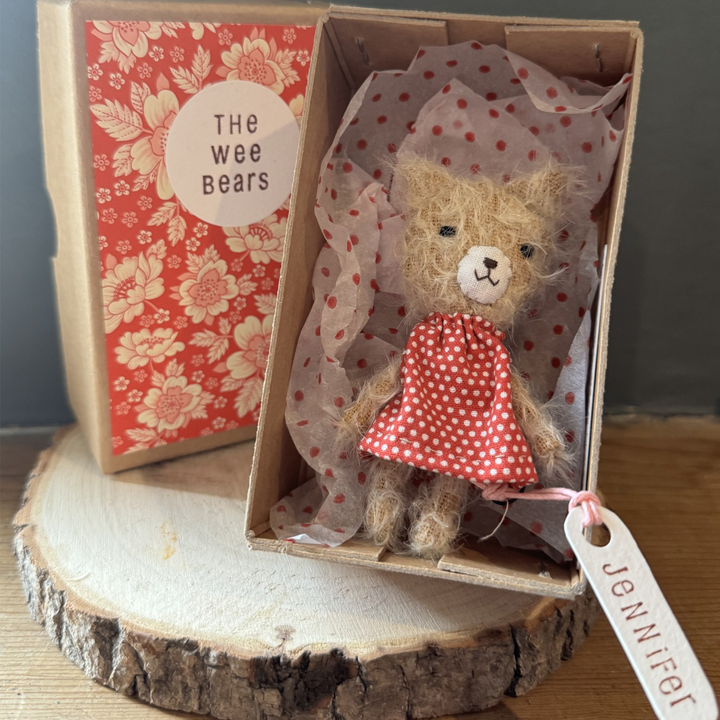 The Wee Bears Jennifer | Handmade Mohair Bear | Asquiths