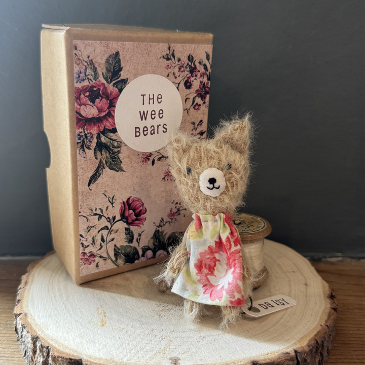 The Wee Bears -Daisy | Handmade Mohair Bear | Asquiths