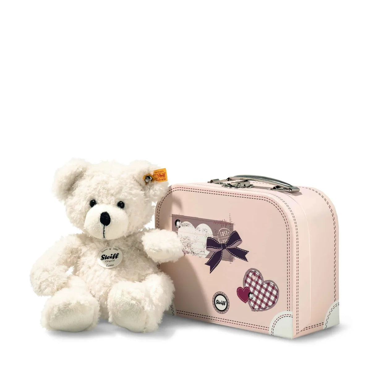 Steiff Lotte in Pink Suitcase