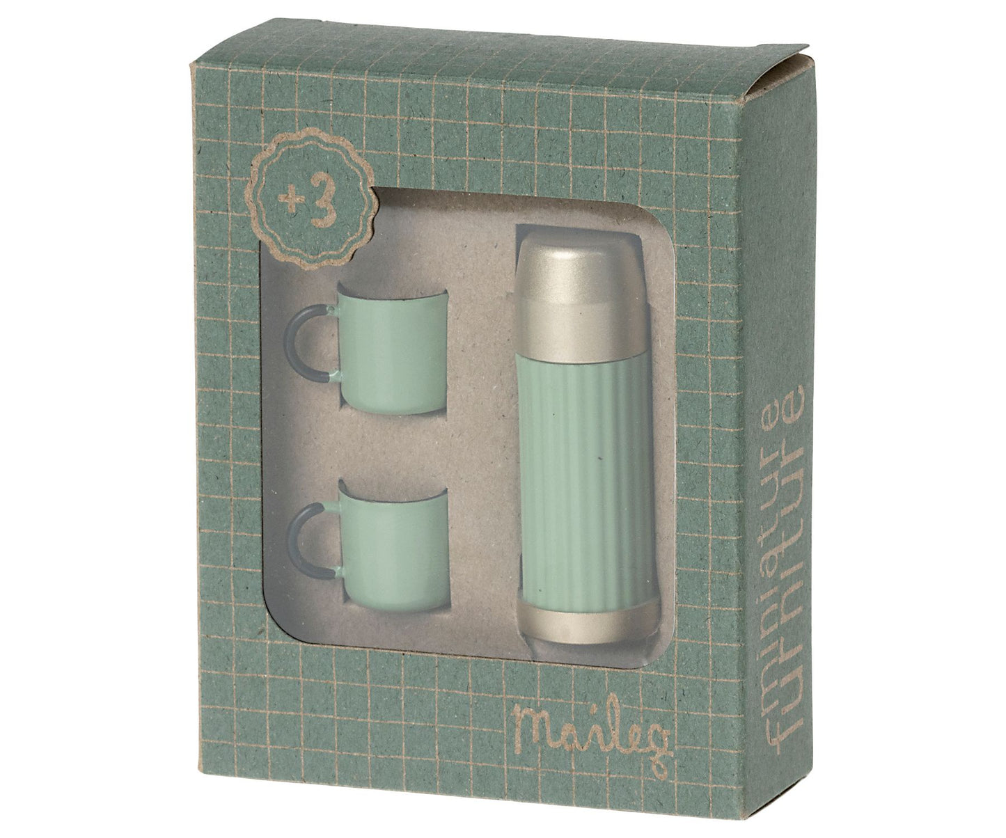 Maileg Thermos and cups - Mint