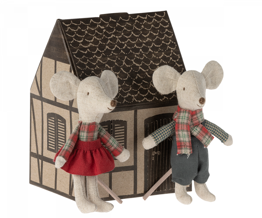 Maileg Winter Mice - Little Brother and Sister