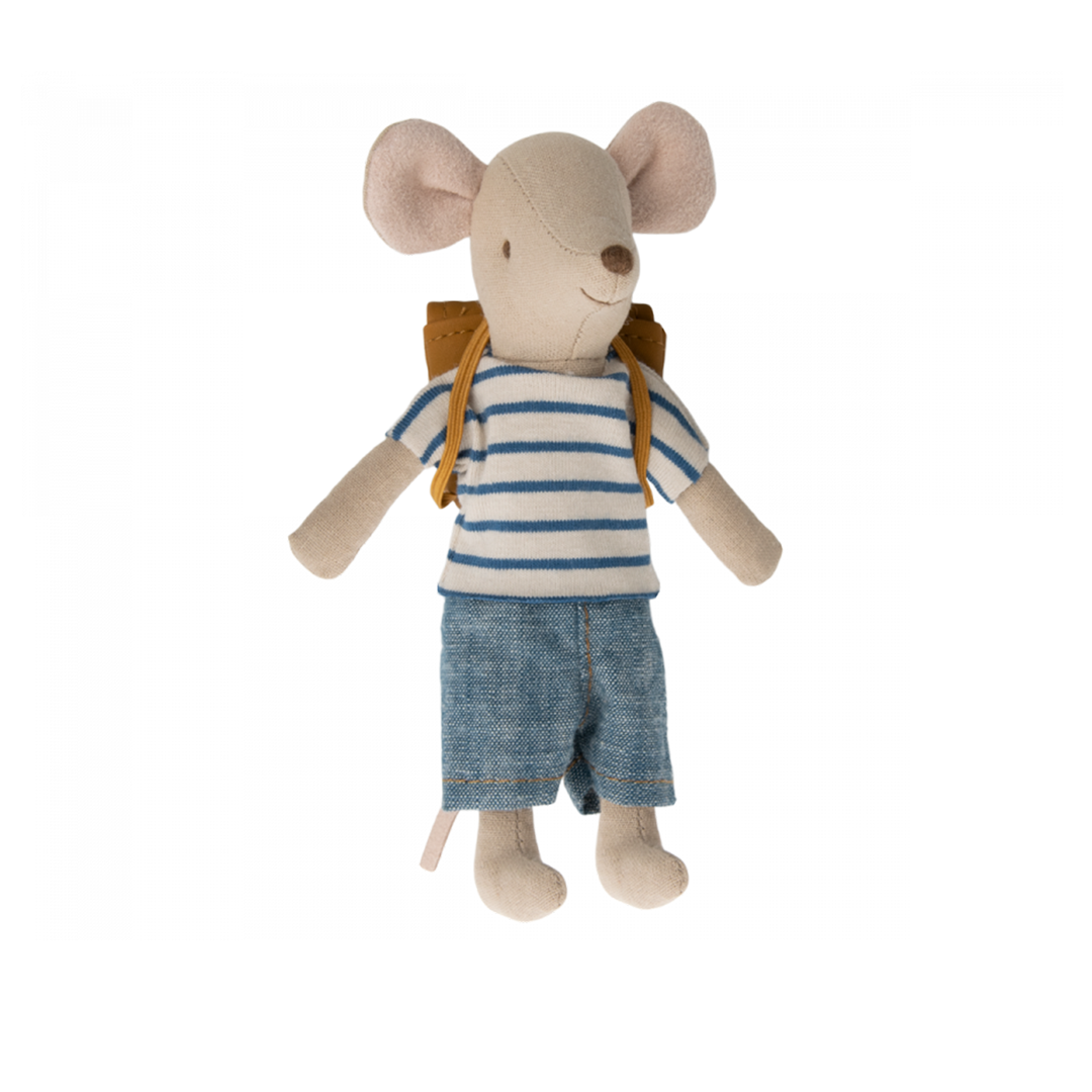 Maileg Tricycle mouse, Big brother with bag